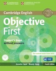 OBJECTIVE FIRST STUDENT'S BOOK WITHOUT ANSWERS WITH CD-ROM 4TH EDITION | 9781107628342 | Llibreria La Gralla | Llibreria online de Granollers