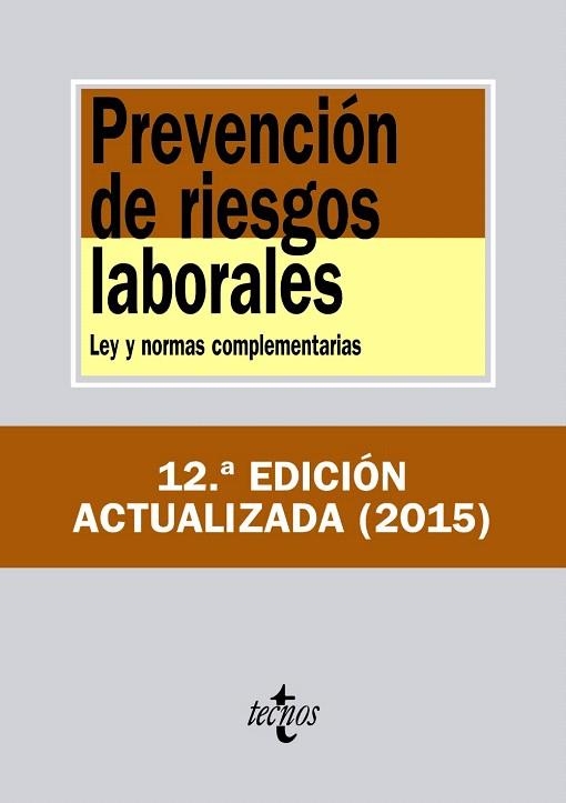 PREVENCION DE RIESGOS LABORALES | 9788430955732 | EDITORIAL TECNOS | Llibreria La Gralla | Llibreria online de Granollers