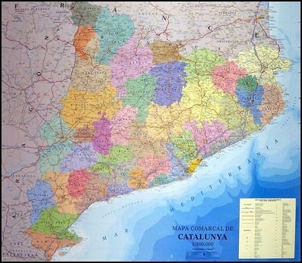 CATALUNYA COMARQUES. MAPA MURAL | 9788415347743 | NIN CATALÀ, JOSEP | Llibreria La Gralla | Llibreria online de Granollers