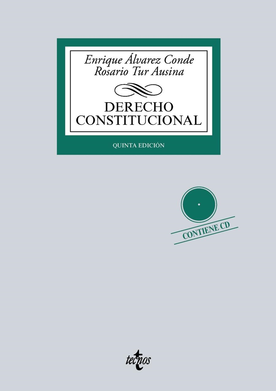 DERECHO CONSTITUCIONAL | 9788430966516 | ÁLVAREZ CONDE, ENRIQUE/TUR AUSINA, ROSARIO | Llibreria La Gralla | Librería online de Granollers