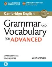 GRAMMAR AND VOCABULARY FOR ADVANCED WITH ANSWERS | 9781107481114 | HEWINGS, MARTIN / HAINES, SIMON | Llibreria La Gralla | Llibreria online de Granollers