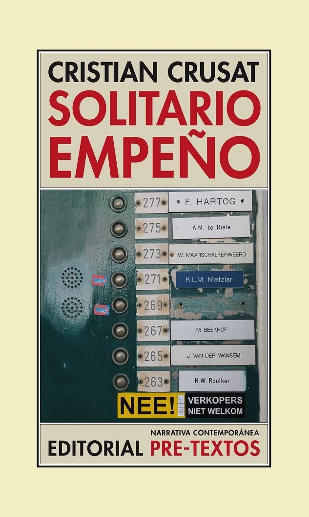 SOLITARIO EMPEÑO | 9788416453108 | CRUSAT, CRISTIAN | Llibreria La Gralla | Llibreria online de Granollers