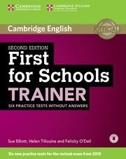 FIRST FOR SCHOOLS TRAINER 2 ED. BOOK WITHOUT ANSWERS + CD | 9781107446045 | Llibreria La Gralla | Llibreria online de Granollers