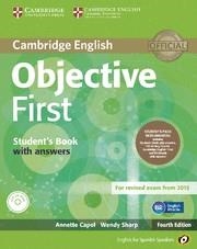 OBJECTIVE FIRST FOR SPANISH SPEAKERS SELF-STUDY PACK (STUDENT S BOOK WITH ANSWERS, CLASS CDS (3)) 4TH EDITION | 9788483236673 | Llibreria La Gralla | Llibreria online de Granollers