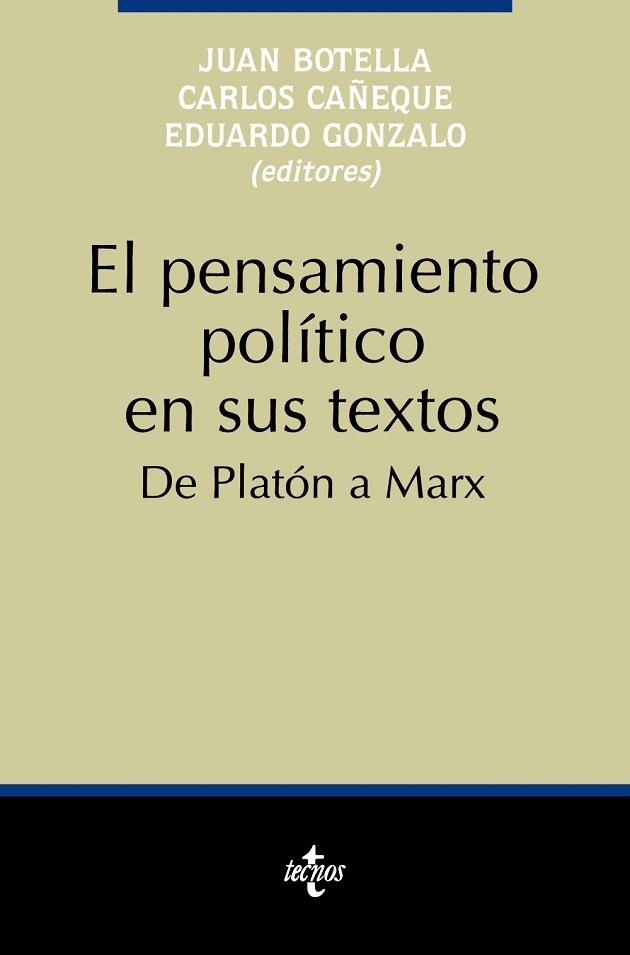 EL PENSAMIENTO POLÍTICO EN SUS TEXTOS DE PLATON A MARX | 9788430925223 | VV AA | Llibreria La Gralla | Llibreria online de Granollers