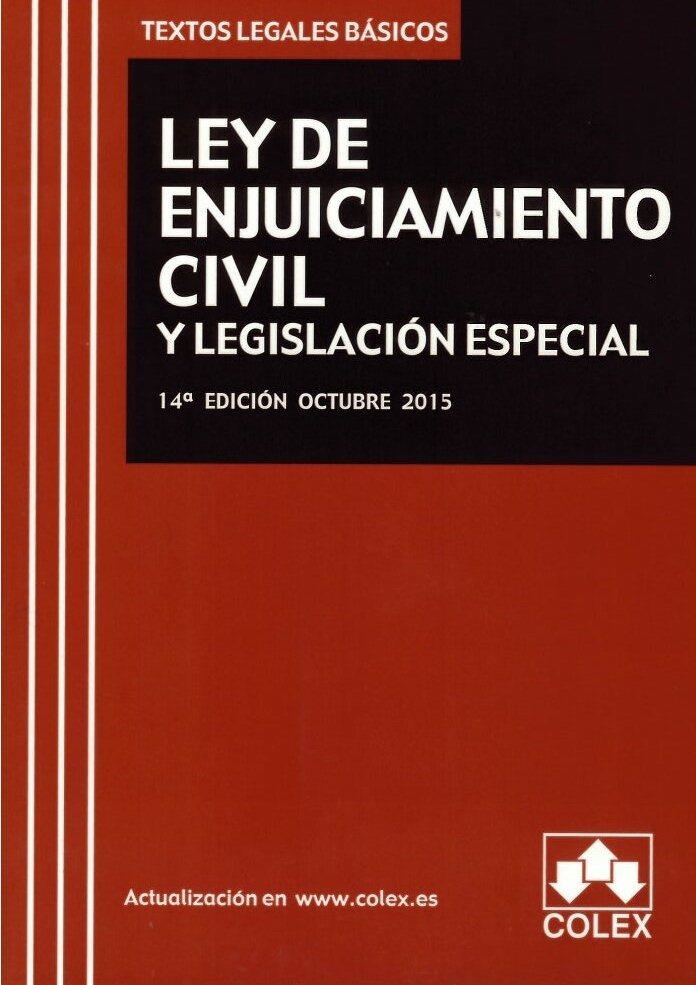 LEY DE ENJUICIAMIENTO CIVIL Y LEGISLACION ESPECIAL 2015 | 9788483424896 | VVAA | Llibreria La Gralla | Llibreria online de Granollers