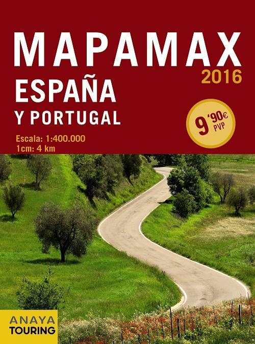 MAPAMAX 2016. ESPAÑA Y PORTUGAL | 9788499358482 | ANAYA TOURING | Llibreria La Gralla | Llibreria online de Granollers