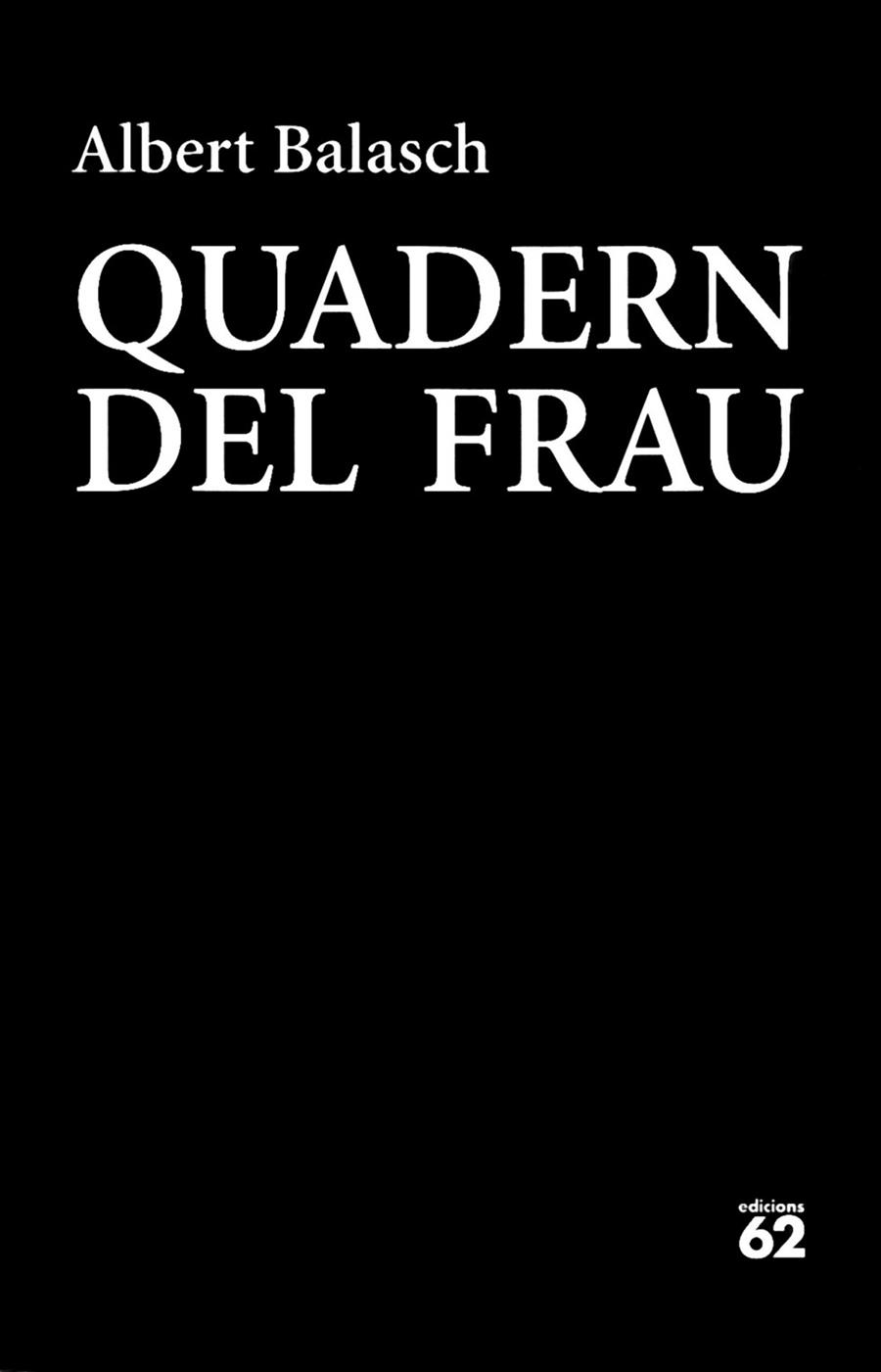 QUADERN DEL FRAU | 9788429774832 | BALASCH, ALBERT | Llibreria La Gralla | Llibreria online de Granollers