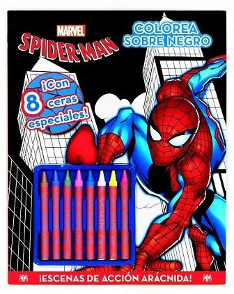 SPIDER-MAN. COLOREA SOBRE NEGRO | 9788415343523 | MARVEL | Llibreria La Gralla | Llibreria online de Granollers