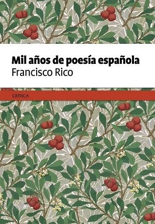 MIL AÑOS DE POESÍA ESPAÑOLA | 9788498929645 | RICO, FRANCISCO  | Llibreria La Gralla | Librería online de Granollers