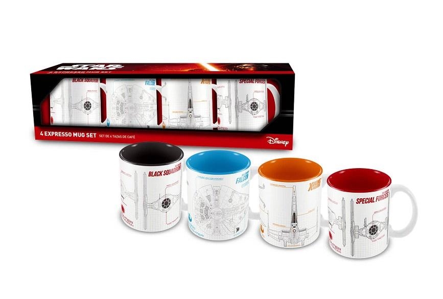 SET DE 4 MINI TASSES DE CERAMICA STAR WARS | 8436546890089 | SD TOYS | Llibreria La Gralla | Llibreria online de Granollers