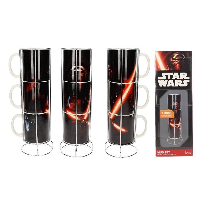 SET DE TASSES DE CERAMICA APILABLES STAR WARS KYLO REN SABRE | 8436546890010 | SD TOYS | Llibreria La Gralla | Llibreria online de Granollers