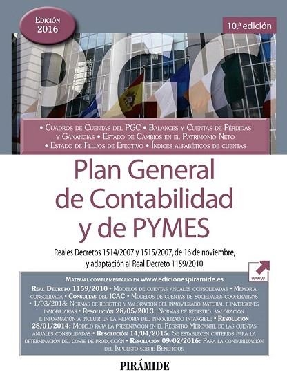 PLAN GENERAL DE CONTABILIDAD Y DE PYMES | 9788436836219 | EDICIONES PIRÁMIDE | Llibreria La Gralla | Llibreria online de Granollers