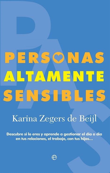 PERSONAS ALTAMENTE SENSIBLES | 9788490607817 | ZEGERS DE BEIJL, KARINA | Llibreria La Gralla | Llibreria online de Granollers