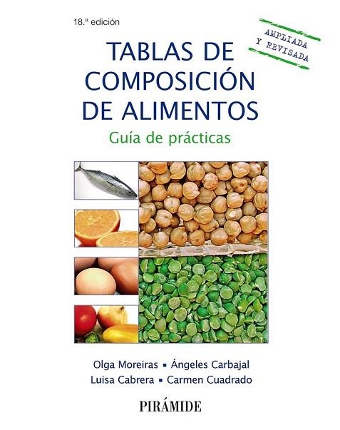 TABLAS DE COMPOSICIÓN DE ALIMENTOS (18ª ED) | 9788436836233 | MOREIRAS, OLGA/CARBAJAL, ÁNGELES/CABRERA FORNEIRO, LUISA/CUADRADO VIVES, CARMEN | Llibreria La Gralla | Llibreria online de Granollers