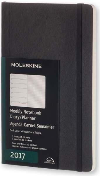 AGENDA 2017 MOLESKINE A5 S/V NEGRE TAPA TOVA | 8051272893366 | Llibreria La Gralla | Llibreria online de Granollers