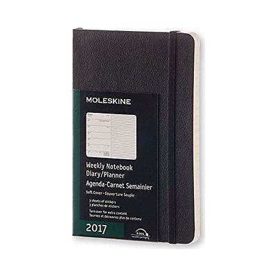 AGENDA 2017 MOLESKINE A7 S/V TAPA TOVA NEGRE | 8051272893335 | Llibreria La Gralla | Llibreria online de Granollers