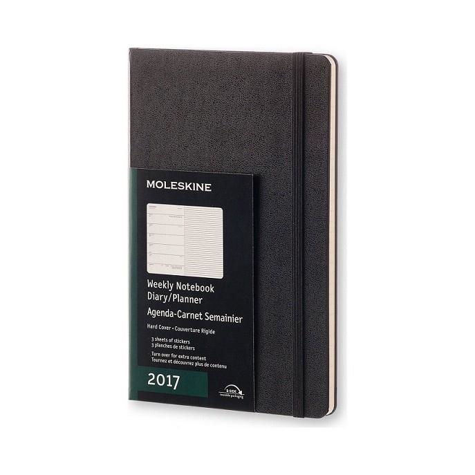 AGENDA 2017 MOLESKINE A5 S/V NEGRE | 8051272893342 | Llibreria La Gralla | Llibreria online de Granollers