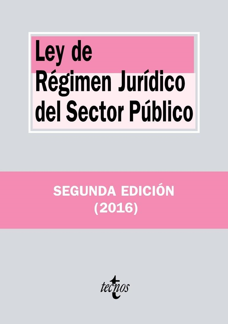 LEY DE REGIMEN JURIDICO DEL SECTOR PUBLICO 2ED. 2016 | 9788430970636 | VVVAA | Llibreria La Gralla | Llibreria online de Granollers