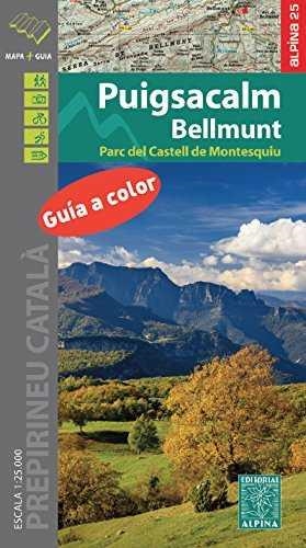 PUIGSACALM BELLMUNT MAPA 2016 | 9788480906760 | VVAA | Llibreria La Gralla | Llibreria online de Granollers