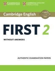 CAMBRIDGE ENGLISH FIRST 2 STUDENT'S BOOK WITHOUT ANSWERS | 9781316502983 | Llibreria La Gralla | Llibreria online de Granollers