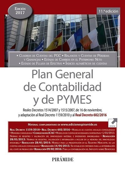 PLAN GENERAL DE CONTABILIDAD Y DE PYMES 2017 | 9788436837360 | EDICIONES PIRÁMIDE | Llibreria La Gralla | Llibreria online de Granollers