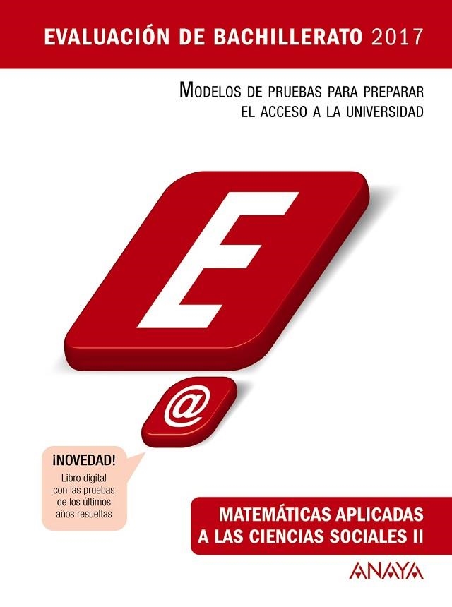 MATEMÁTICAS APLICADAS A LAS CIENCIAS SOCIALES II. | 9788469834343 | BUSTO CABALLERO, ANA ISABEL/MARTÍNEZ BUSTO, ELENA/DÍAZ ORTEGA, ANA MARÍA | Llibreria La Gralla | Llibreria online de Granollers