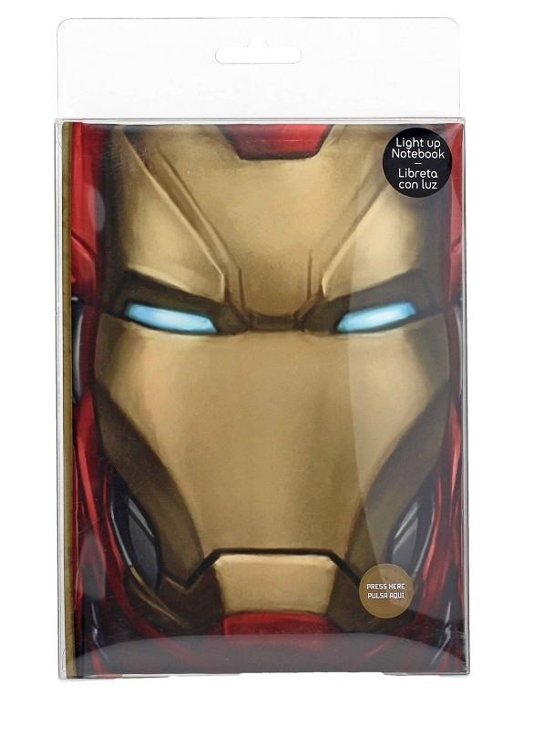 LLIBRETA AMB LLUM IRON MAN | 8435450202421 | SD TOYS | Llibreria La Gralla | Llibreria online de Granollers