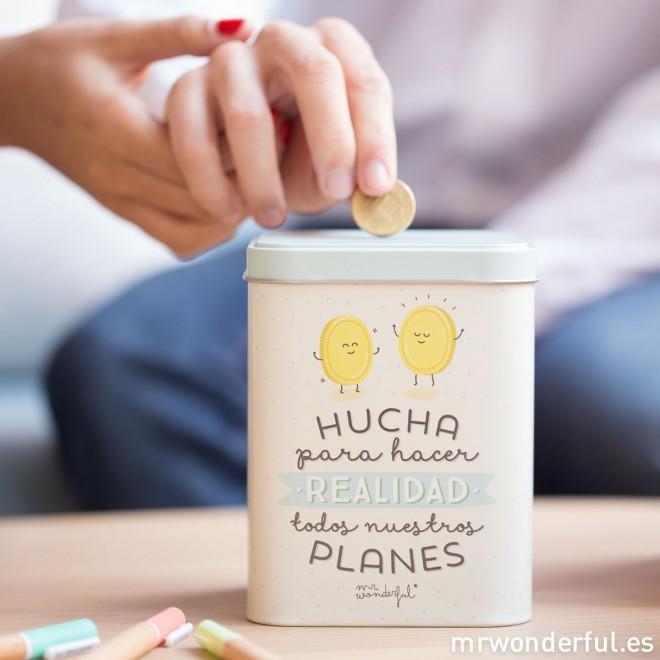 HUCHA METALICA "PARA HACER REALIDAD TODOS NUESTRO PLANES" | 8435460701488 | MR. WONDERFUL | Llibreria La Gralla | Llibreria online de Granollers