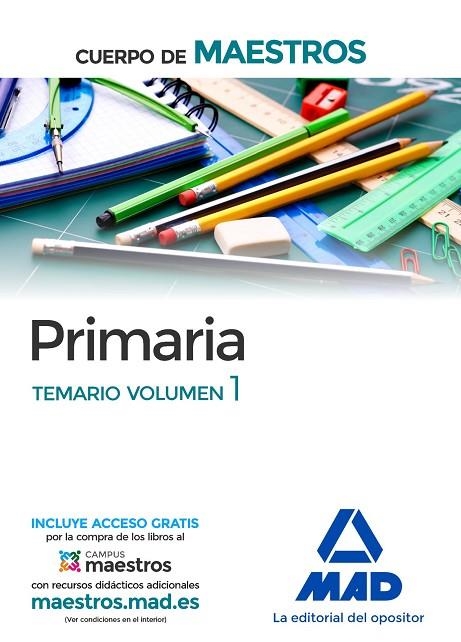 CUERPO DE MAESTROS PRIMARIA. TEMARIO VOLUMEN 1 | 9788414201794 | CENTRO DE ESTUDIOS VECTOR, S.L. | Llibreria La Gralla | Llibreria online de Granollers