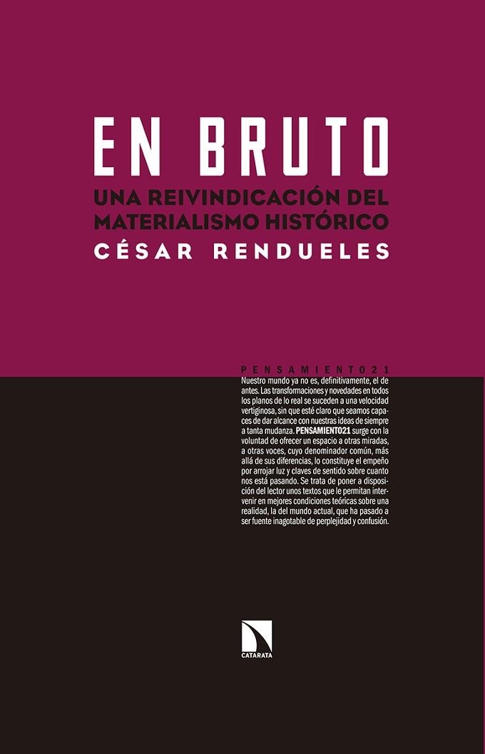 EN BRUTO | 9788490971727 | RENDUELES MENÉNDEZ DE LLANO, CÉSAR | Llibreria La Gralla | Llibreria online de Granollers