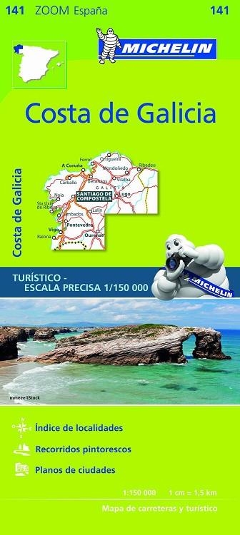 COSTA DE GALICIA MAPA ZOOM MICHELIN 2018 | 9782067218000 | VARIOS AUTORES | Llibreria La Gralla | Llibreria online de Granollers