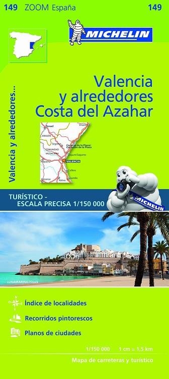 VALENCIA Y ALREDEDORES, COSTA DEL AZAHAR MAPA ZOOM 2018 | 9782067218253 | VARIOS AUTORES | Llibreria La Gralla | Llibreria online de Granollers