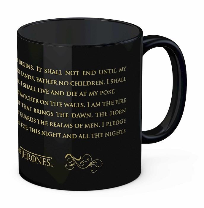 TAZA CERAMICA GAME OH THRONES JURAMENTO GUARDIA DE LA NOCHE | 8436541020849 | SD TOYS | Llibreria La Gralla | Llibreria online de Granollers