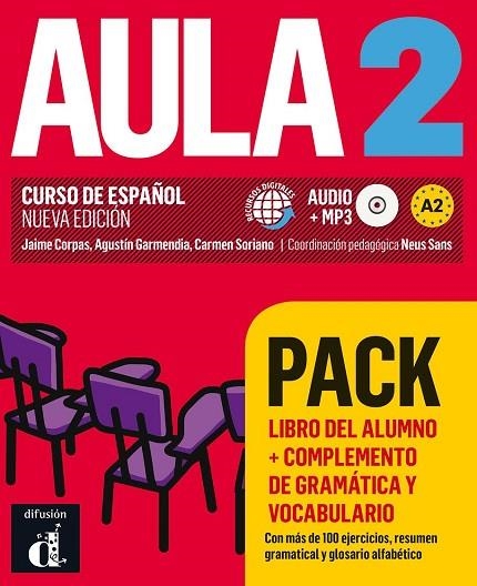 AULA 2 PACK LIBRO + COMPLEMENTO DE GRAMÁTICA Y VOCABULARIO | 9788417249618 | CORPAS, JAIME/GARMENDIA, AGUSTÍN/SORIANO, CARMEN | Llibreria La Gralla | Librería online de Granollers