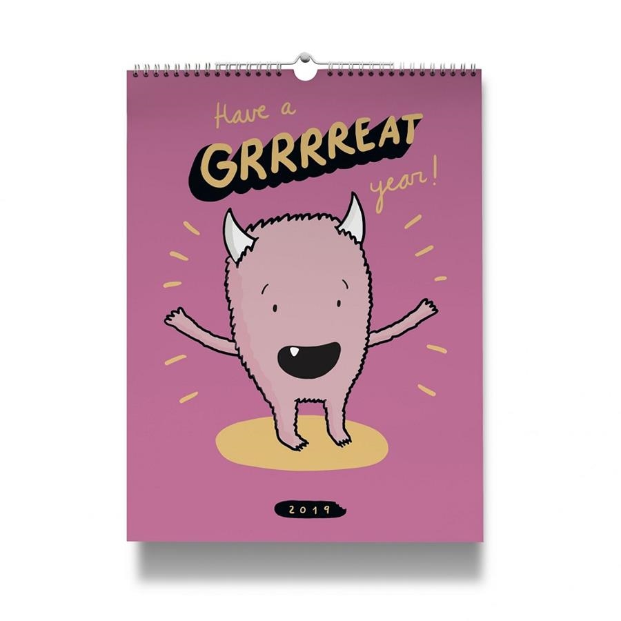 CALENDARIO 2019 HAVE A GRRRREAT YEAR! | 8432715103387 | LYONA | Llibreria La Gralla | Llibreria online de Granollers