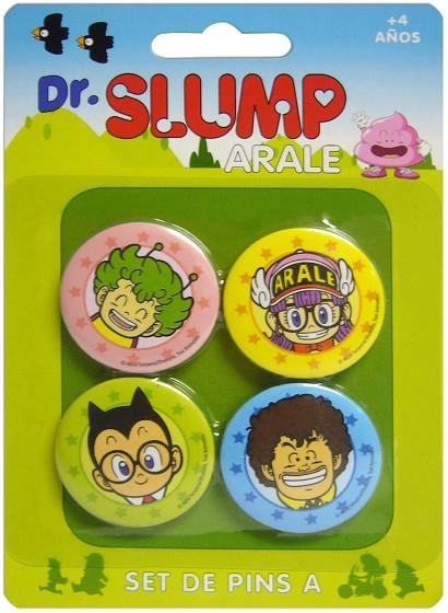 DR. SLUMP. SET DE PINS MODEL A | 8436535273299 | SD TOYS | Llibreria La Gralla | Llibreria online de Granollers