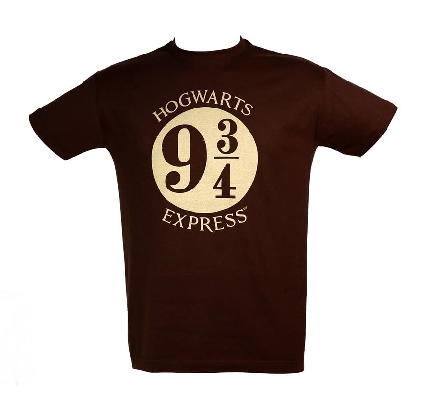 CAMISETA MARRON CHICO HARRY POTTER LOGO 9-3/4 TALLA XL | 8435450220784 | SD TOYS | Llibreria La Gralla | Llibreria online de Granollers