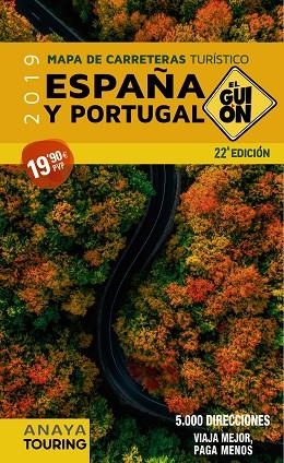 MAPA CARRETERAS ESPAÑA Y PORTUGAL EL GUIÓN 1:340.000 (2019) | 9788491581215 | AA. VV. | Llibreria La Gralla | Llibreria online de Granollers