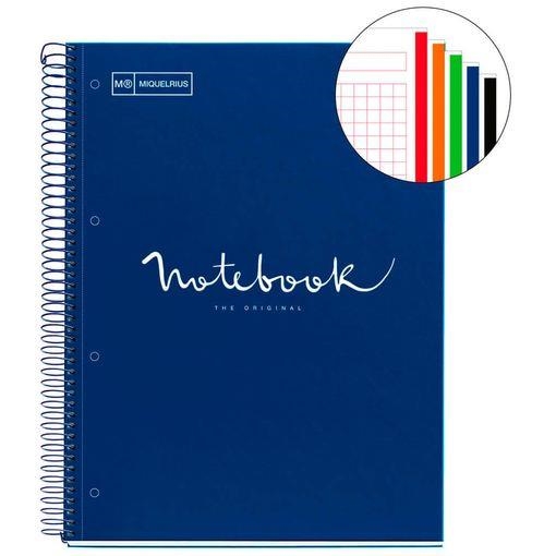 LLIBRETA NBOOK 5 COLORS A4 MR QUADRICULA 90G EMOTIONS BLAU MARI | 8422593460634 | MQR46063 | Llibreria La Gralla | Llibreria online de Granollers