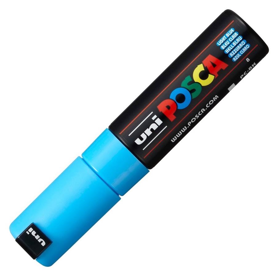 RETOLADOR POSCA PC 8K 8MM BLAU CLAR 8 | 4902778916544 | 300483000 | Llibreria La Gralla | Llibreria online de Granollers