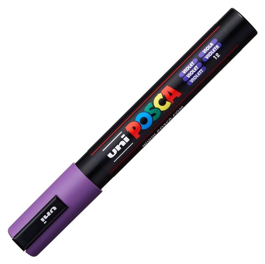 RETOLADOR POSCA PC 5M 2.5MM VIOLETA 12 | 4902778916186 | 286591000 | Llibreria La Gralla | Llibreria online de Granollers