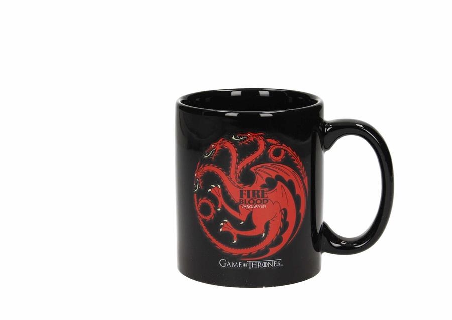 TAZA CERAMICA GAME OF THRONES. ESCUDO TARGARYEN | 8436535273008 | SD TOYS | Llibreria La Gralla | Llibreria online de Granollers