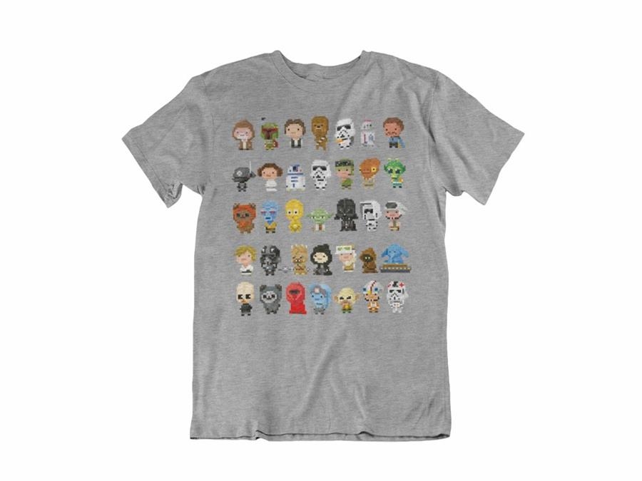 CAMISETA PERSONAJES STAR WRAS 8-BIT UNISEX TALLA S | 8435450216848 | NAKED CAPYBARA | Llibreria La Gralla | Llibreria online de Granollers