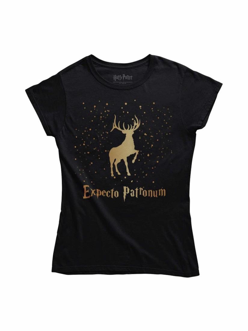 CAMISETA EXPECTO PATRONUM DORADO CHICA TALLA 2XL | 8435450232190 | NAKED CAPYBARA | Llibreria La Gralla | Llibreria online de Granollers