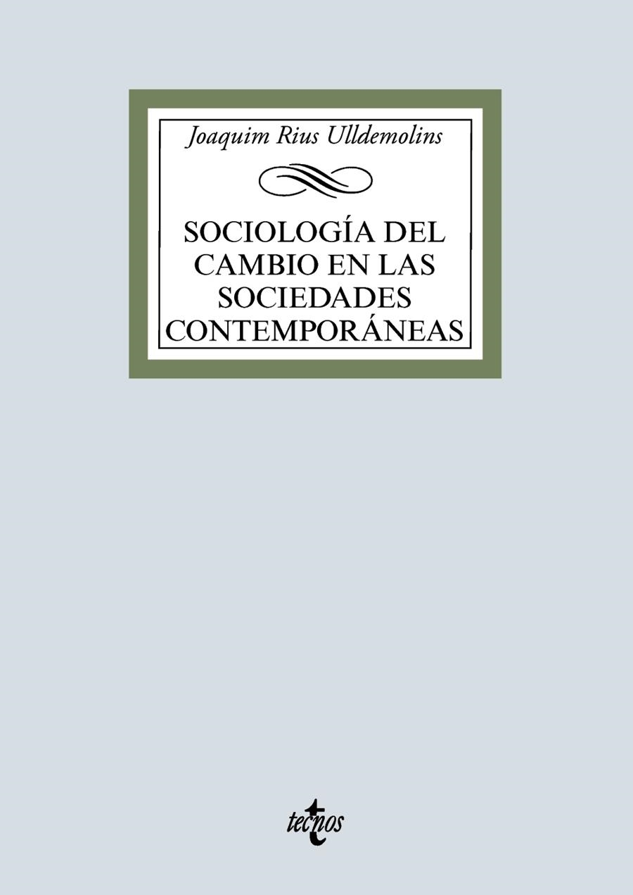 SOCIOLOGÍA DEL CAMBIO EN LAS SOCIEDADES CONTEMPORÁNEAS | 9788430976751 | RIUS ULLDEMOLINS, JOAQUIM | Llibreria La Gralla | Librería online de Granollers