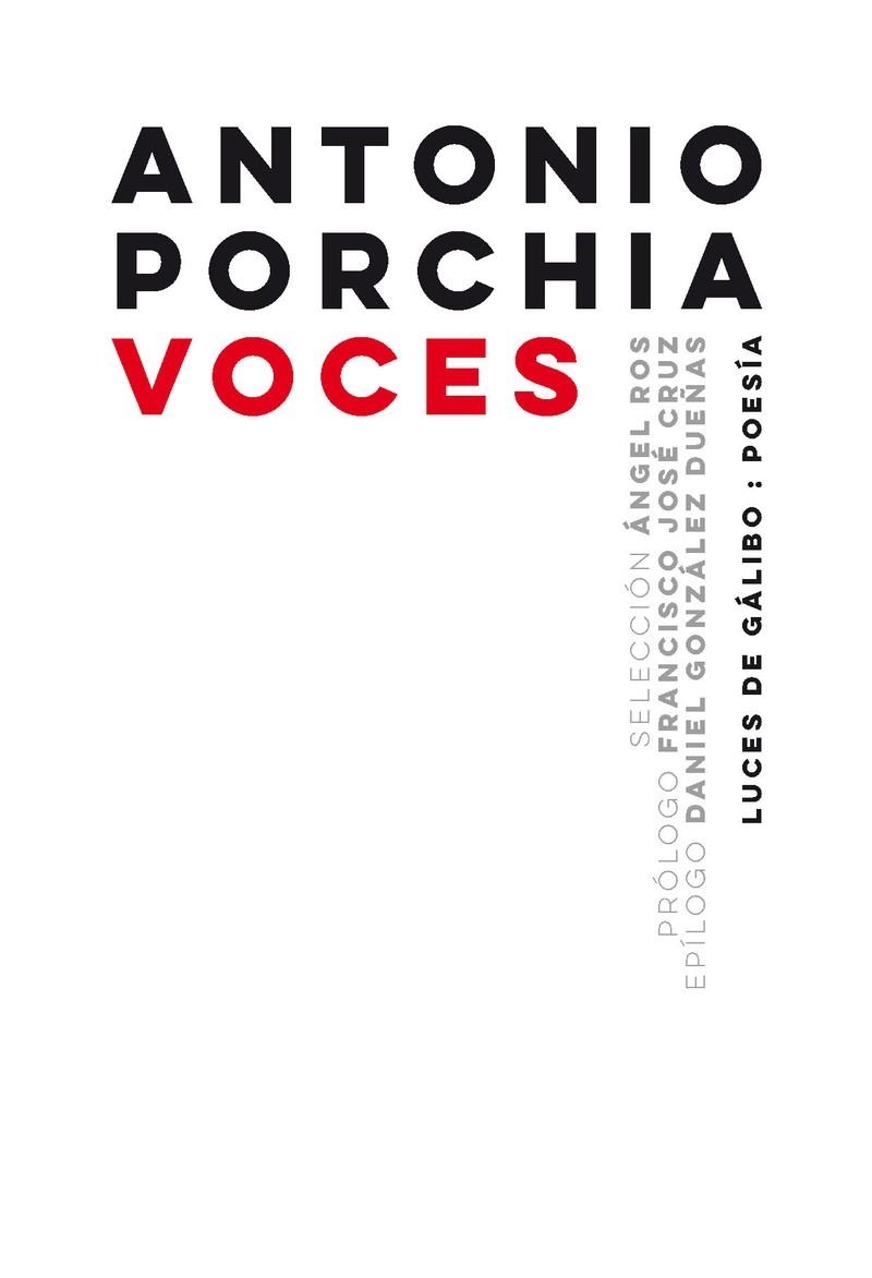 VOCES | 9788415117490 | PORCHIA, ANTONIO | Llibreria La Gralla | Llibreria online de Granollers