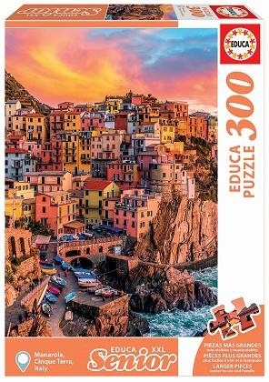 MANAROLA, CINQUE TERRE, ITALIA. PUZLE EDUCA SENIOR XXL 300 | 8412668179806 | EDUCA | Llibreria La Gralla | Llibreria online de Granollers