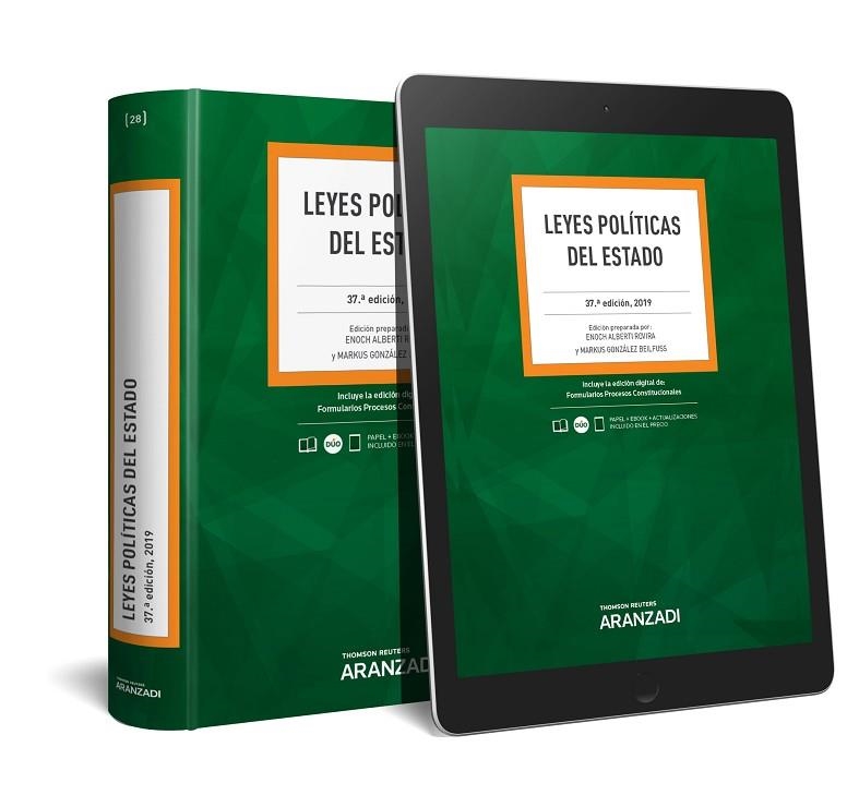 LEYES POLÍTICAS DEL ESTADO (PAPEL + E-BOOK) | 9788491976837 | ALBERTI ROVIRA, ENOCH/GONZÁLEZ BEILFUSS, MARKUS | Llibreria La Gralla | Llibreria online de Granollers