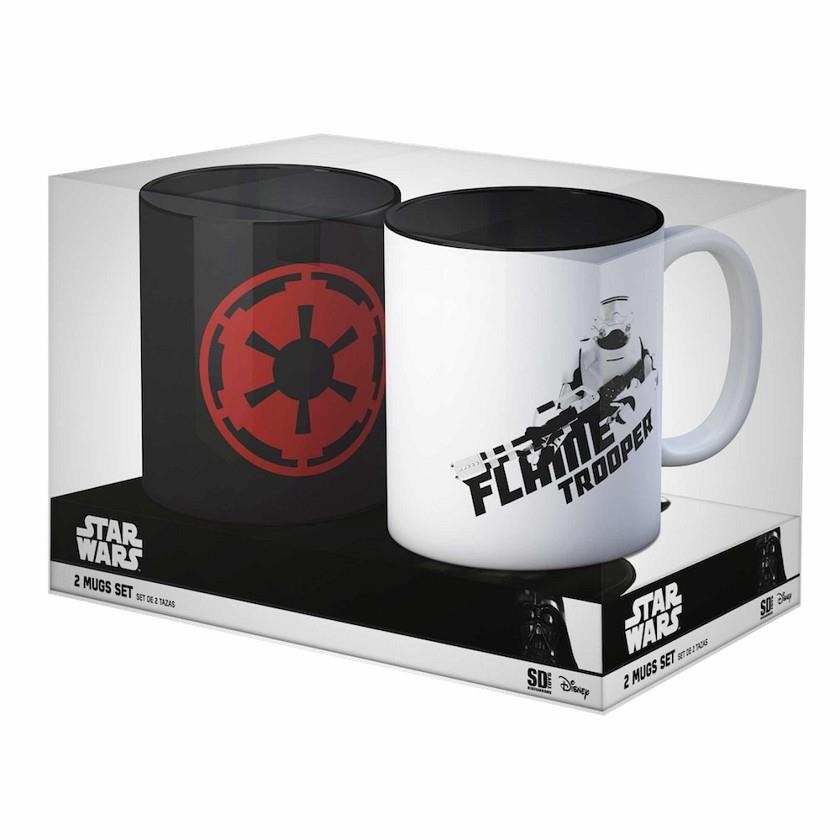 PACK REGALO STAR WARS: TAZA CERAMICA SIMBOLO IMPERIO + FLAMETROOPER | 8435450216596 | SD TOYS | Llibreria La Gralla | Llibreria online de Granollers